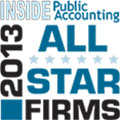 Award - 2013 Inside Public Accounting All Star Firms