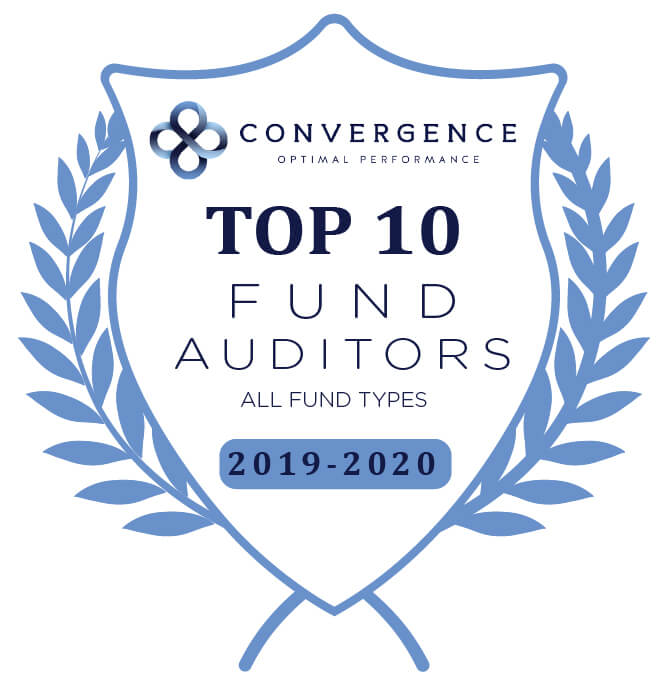 Convergence Optimal Performance recognized us as a Top 10 Fund Auditor for the 2019-2020 period, up from a Top 15 firm the previous year.