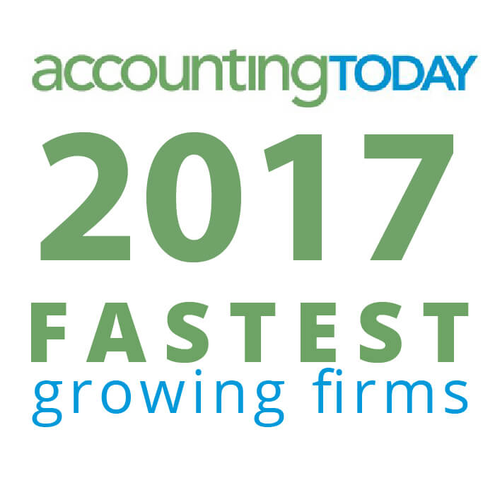 Award - 2017 Accounting Today Fastest Growing Firm