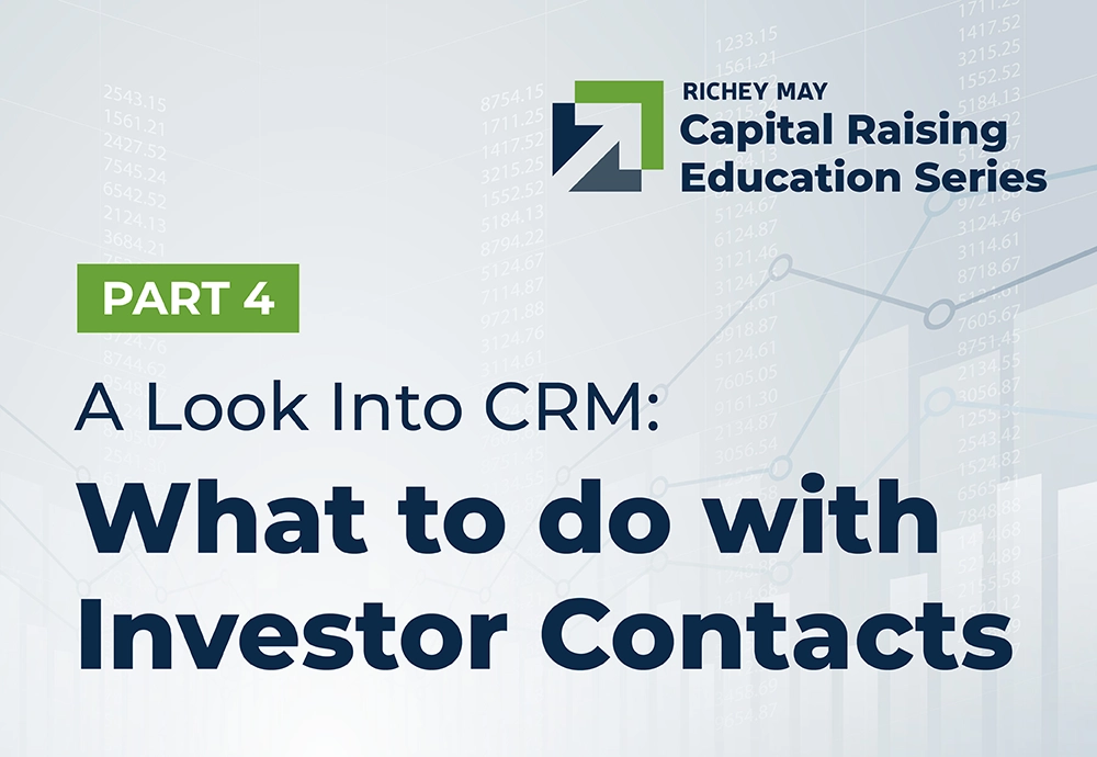 What to Do With Investor Contacts: A Look Into CRM
